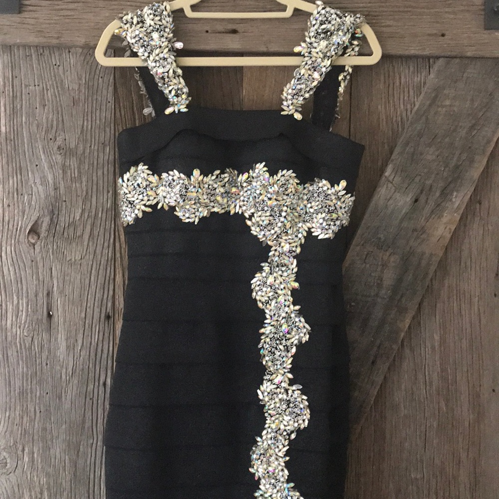 Black glamorous formal dress